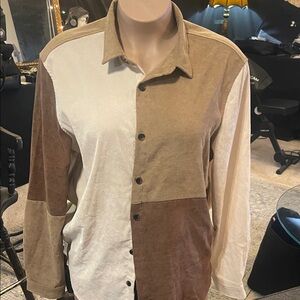 SHEIN Men's Tri-Tone Shirt Jacket